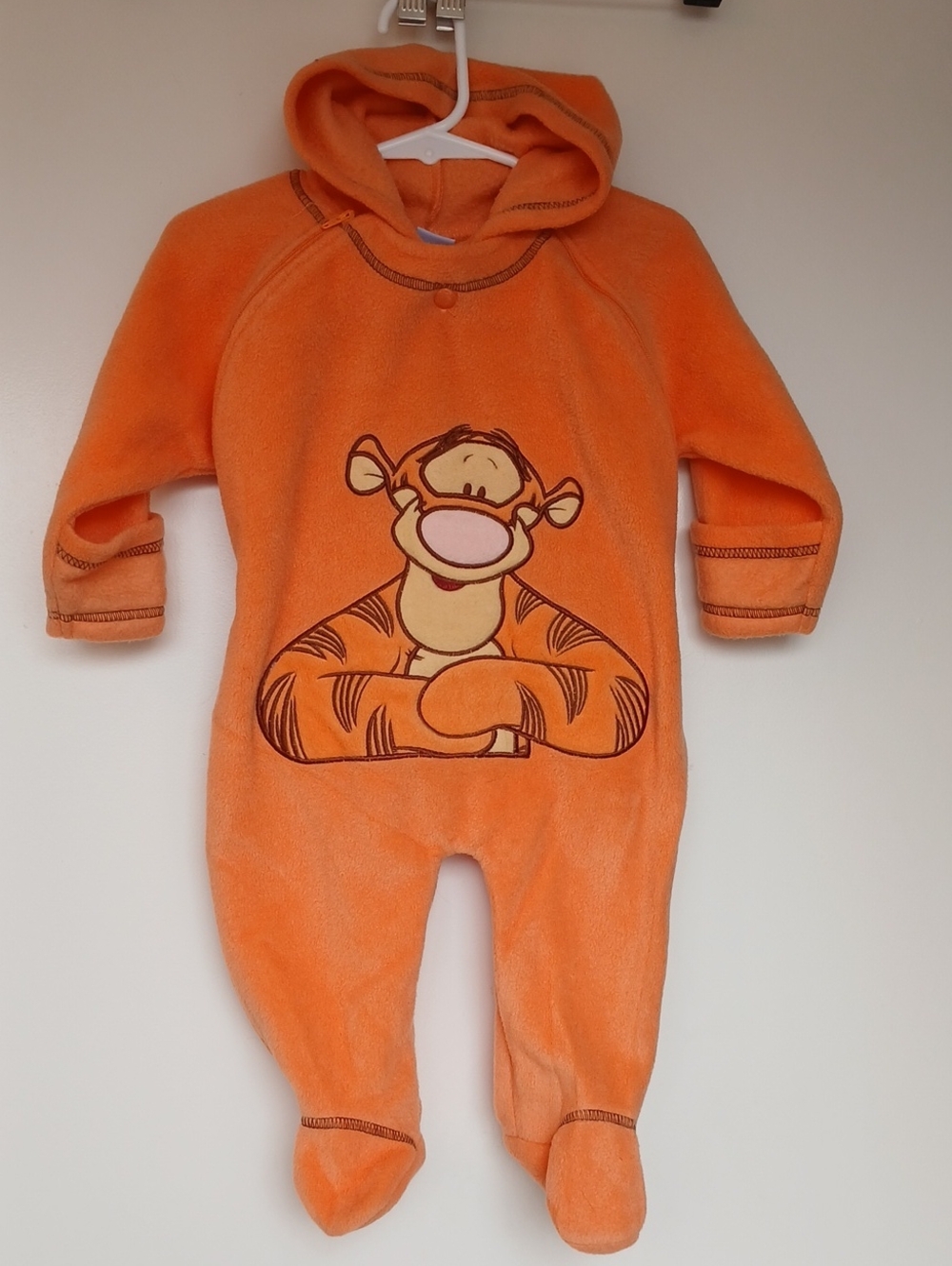 Disney Tigger Hooded Footie Orange 3-6 months